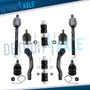 New 8pc Complete Front Suspension Kit For Honda Civic Acur