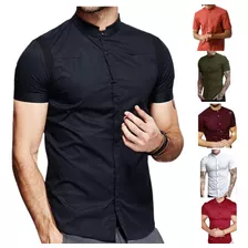 Camisa Manga Corta Slim Mao