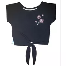 Remera Bucanera Con Tela Estampada En Espalda Nena - Niña