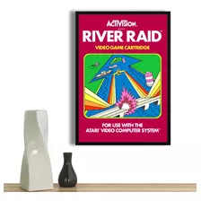 Quadro Game Atari River Raid 60x42cm A2