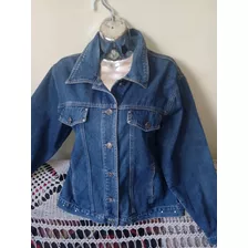 Chaqueta De Dama En Tela De Jeans Talla 14 Marca Fluid Jeans