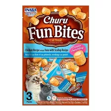  Inaba Snack Gatos Churu Fun Bites Atún Con Ostiones 60gr