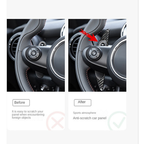 Paleta De Cambio De Volante De Fibra De Carbono Para Mini Co Foto 3