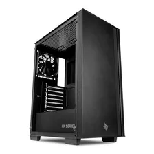 Gabinete Gamer Pichau Hx350 Mid-t Lateral De Vidro C/ 4 Fans Cor Preto