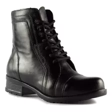 Bota Couro Feminino Moda Atual Blogueira Salto Baixo