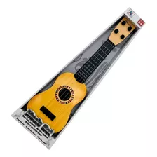 Guitarra Ukelele Para Chicos 4 Cuerdas Juguete Niños Nena Color Marrón Claro