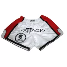 Shorts Muay Thai Attack - White Logo