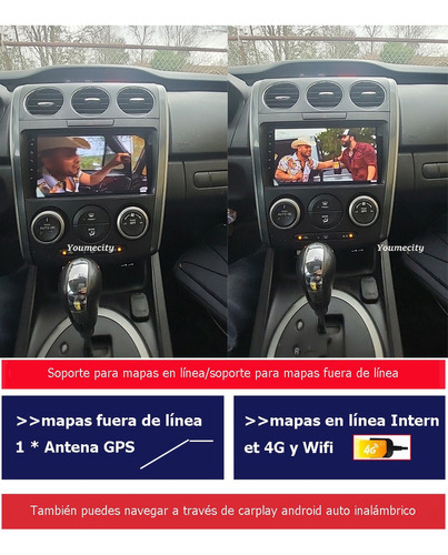 Auto Android Radio Estreo 08-14 Para Mazda Cx7 1 Foto 4