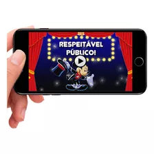 Convite Animado Circo Do Mickey 