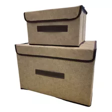 Organizador Caja Box Plegable Apilable X 2 Unidades Una Ganga 211109