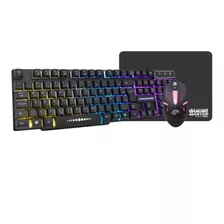 Kit Gamer K-mex - Teclado + Mouse + Mousepad - Led Rainbow