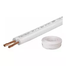 Cable Duplex 2x12 Rollo 10 Metros Color Blanco