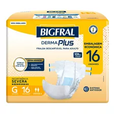 Fralda Geriátrica Bigfral Derma Plus G Com 16un