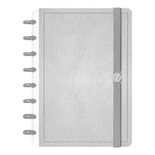 Caderno Disco Iscool Inteligente Pequeno Spot Touch Cor Aço Cinza