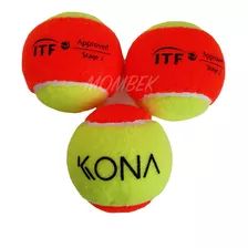 Bola Beach Tennis Kit Com 3 Bolinhas Kona Profissional Nova