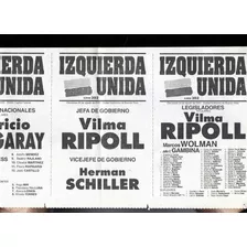 Boleta Electoral Izquierda Unida - Vilma Ripoll 2003