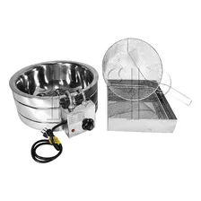 Fritadeira Industrial Elétrica 8 L 3000w Tacho Inox C/ Secad