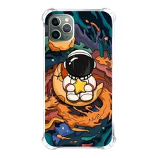 Capinha Compatível iPhone Samsung Moto Xiaomi Astronauta 4