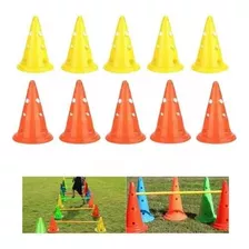 Set De 10 Conos 38cm Con Orificio Entrenamiento /trafico -sd