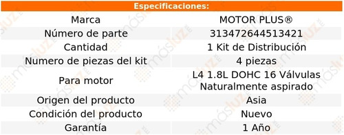 Kit De Tiempo Elantra Hyundai L4 1.8l Dohc 16v 11/15 Foto 2