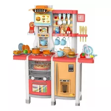 Cocina Juguete Cocinita Niños 60pzs Luz Sonido Agua Vspray 