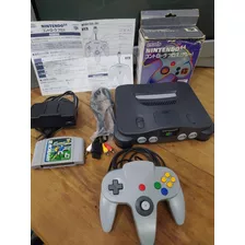 Nintendo 64 Console Japonês + 1 Controle + Fonte Americana
