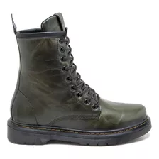 Bota Coturno Casual Masculino Cano Alto Couro