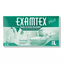 Guantes Examtex Desechables Blanco Talla L X 100 Und