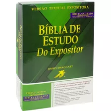 Bíblia De Estudo Do Expositor - Jimmy Swaggart Pentecostal Capa Luxo Preta Indicada P/ Pastores E Pregadores Sbb