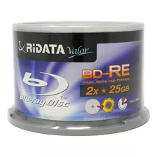 Blu Ray Ridata Printables 25 Gb X Unidad Meda Flores