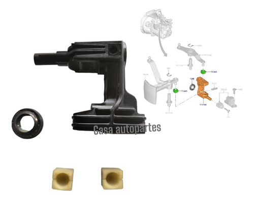 Kit Selector Caja Velocidades Std Ford Figo 3cil 2019-2021 Foto 4