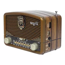 Parlante Vintage Nisuta Estéreo Bluetooth Radio
