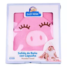 Salida De Baño Con Capucha Toalla Bebé De Colores Baby Mink