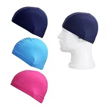 Honbay 3pcs Color Sólido Lycra Gorra De