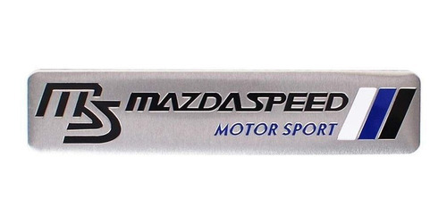 Logo Ms Emblema Mazdaspeed Motor Sport 12.1x2.7cm Para Mazda Foto 3