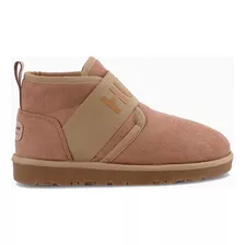 Bota Pantu Mujer Hush Puppies Neumell Piel Peluche Interno