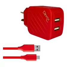 Cargador Con Cable Tipo C Carga Rapida 2 Entradas Usb Full