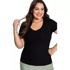 Blusa Feminina Canelada Plus Size Lunender