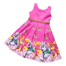 Vestido Rotondo Para Niñas De Paw Patrol - Rj