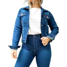 Campera Jean Mujer Dama Elastizada Urbana Unicas Moda