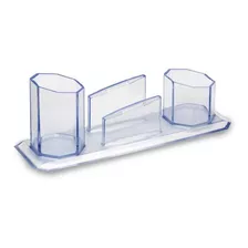 Porta Caneta Trio Plus Cristal