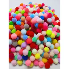 1000 Mini Pompom Bolinha Artesanato 10 Mm/1.0 Cores Sortidas