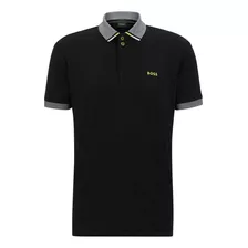 Playera Polo Hugo Boss Cuello Rayas De Algodón Corte Regular