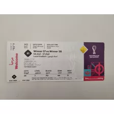 Entrada Ticket Coleccion Mundial Qatar Argentina. P Bajos