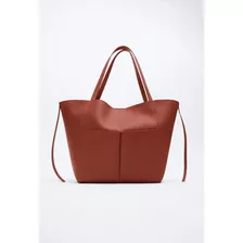 Bolso Cartera Zara Mujer Cafe