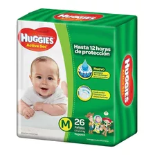 Pañales Huggies Active Sec Megapa - Unidad a $16000