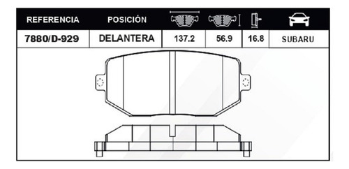 Balatas  Delanteras Para  Saab 9-2x Aero 2.0h V4 (05-05) Foto 3