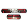 Sticker Vinil Para Estribos Automvil Fibra Carbono 5d Versa