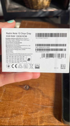 Celular Redmi Note 10
