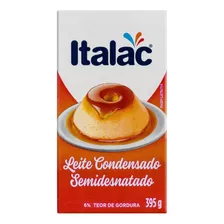 Leite Condensado Italac Semidesnatado 395g Kit C/3
